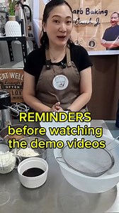 8.2K views · 115 reactions | Some helpful tips and reminders from Coach J in her online low carb demo baking classes. You can also consider this before baking her FREE DEMO RECIPES as well to ensure a successful output! Happy Low Carb Baking!!! | Keto Baking With Coach J | Facebook