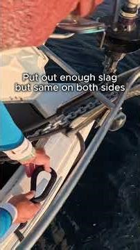 Hot to set anchoring snubber - no special gear needed, only regular rope