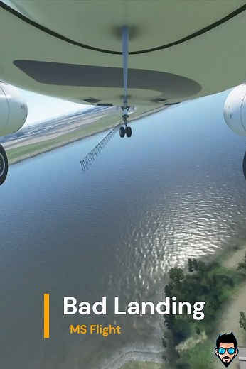 Bad Flight Landing #GamingOnReels #streamermonkey | StreamerMonkey