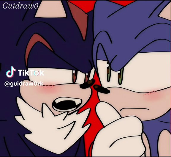 Sonadow Kiss Animation: Shadow x Sonic Romantic Moment