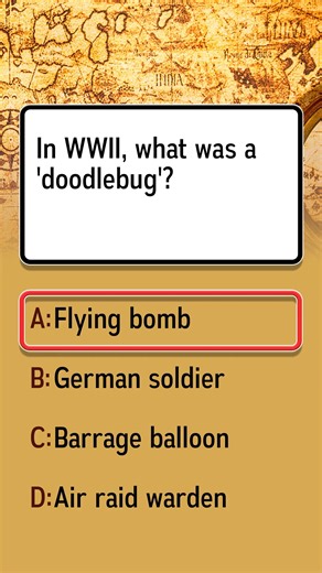 What was a 'doodlebug' in WWII?