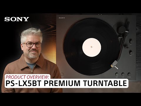 High-Quality Vinyl Sound in a Minimalist Package: PS-LX5BT Premium Bluetooth Turntable