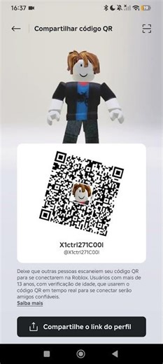 Meu QR pode de roblox