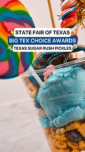 21K views · 97 reactions | TEXAS SUGAR RUSH PICKLES 勒鸞 This finalist in the Big Tex Choice Awards, presented by our friends at Karbach Brewing Co., is refreshing sweet you need to add to your must-try at the Fair! Find it at the Candy Pickle Factory in the Tower Building ‍: Heather Perkins (Delicious Candy Pickles Factory) | State Fair of Texas | Facebook