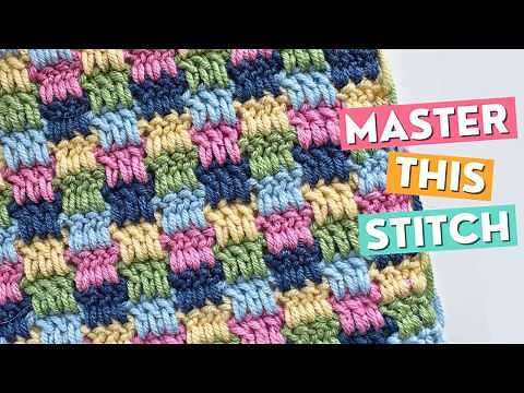 How to Crochet Snuggle Stitch (aka Interlocking Blocks Stitch)