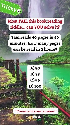 📚 Real-World Math: Can You Solve This BOOK Puzzle? | ACT & SAT Prep #shorts #math #riddlemathworld