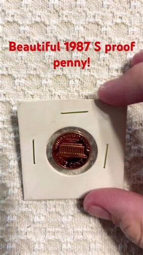 High grade 1987 s proof penny! #coins #penny #coincollecting #rarecoins #coppercoins #coin