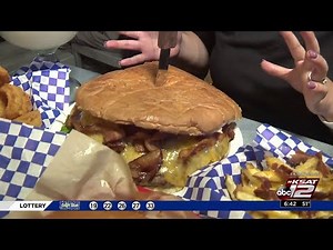 Get a Texas-size burger at downtown restaurant