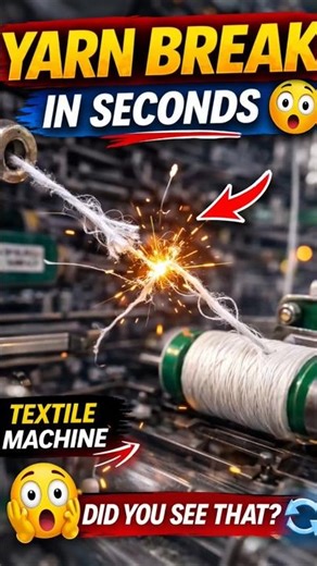 “Yarn Break Fix in 2 Seconds 😳 Textile Machine Process”#shorts