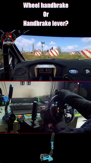 Which Is Better: Wheel Handbrake or Handbrake Lever? #simracing #gamer