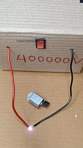 90K views · 780 reactions | 400kv to 3v Dc Motor | #dcmotor #tech #scienceexperiments #reelstrending | Creative SJM Experiment | Facebook