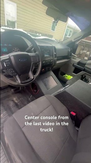 2016 F150 Center console subwoofer box with Sundown Audio X12 and Soundman IPad dash kit installed.