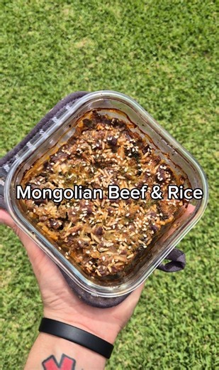2.1M views · 19K reactions | Mongolian Beef & Rice Bowl - 50g rice -...