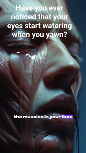 Why Your Eyes Water When You Yawn (Science Explained) #psychologyfacts