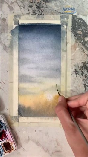 MOODY FOREST SUNSET PAINTING ☀️😳