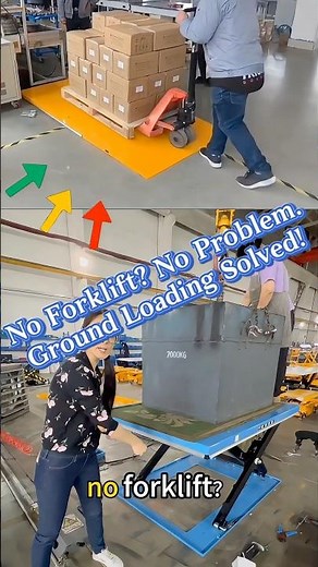 Lift Table with Ramp lets you move goods from ground level easily—no forklift required. #lifttable