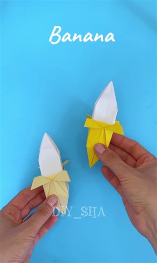 Easy Origami Paper Banana Tutorial for Beginners