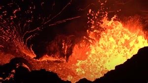 Officials release video of US volcano spewing out bubbling lava