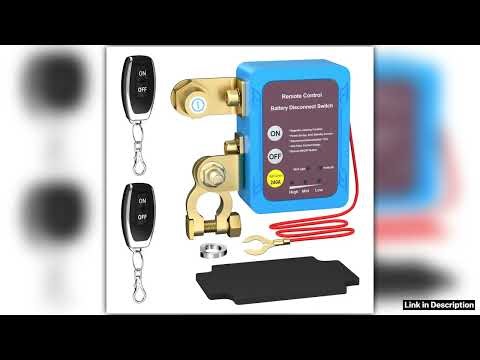 DaierTek Remote Battery Disconnect Switch 12V 240A Kill Switch Automatic Power Shut Off Switch Remo