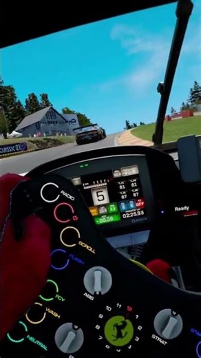 VR Sim Racing– Ferrari blows past a Mustang at Spa 🤯