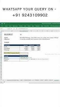 Xcel's HLOOKUP Function Will CHANGE How You Search Data Horizontally! ✅