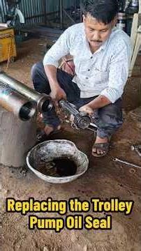Trolley Pump Oil Seal Replacement.​ #TractorRepair #TrolleyPump #HydraulicJack #OilSealReplacement