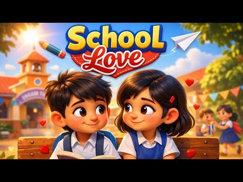 School Love 💖 | Tamil 3D Animation Love Song | Cute School Crush song