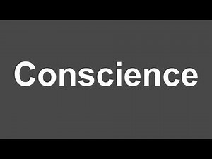 How to Pronounce Conscience | Conscience Pronunciation | How to Say Conscience