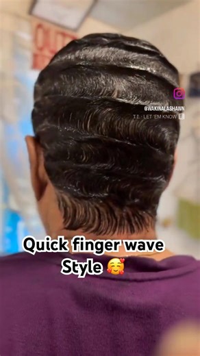 Quick wave style #fingerwaves #waves #hairstyles #shorts