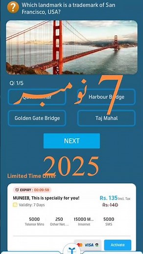 7 November 2025 Questions and Answers | My Telenor Today Questions | Telenor Questions Today