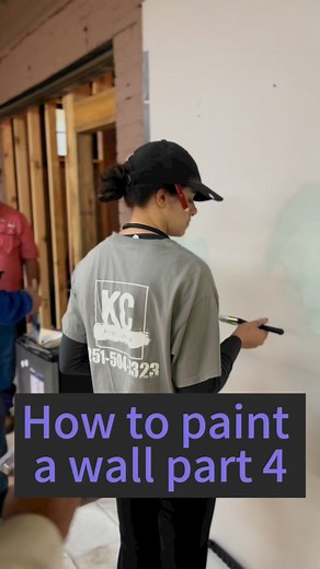 How to Paint a Wall Like a Pro: Step-by-Step Guide for Beginners part 3. #fyp #diy #painting #interiordesign, #construction | The Home Building and Remodeling Show