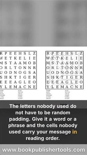 Word Search Answer Keys and Hidden Messages, Generated