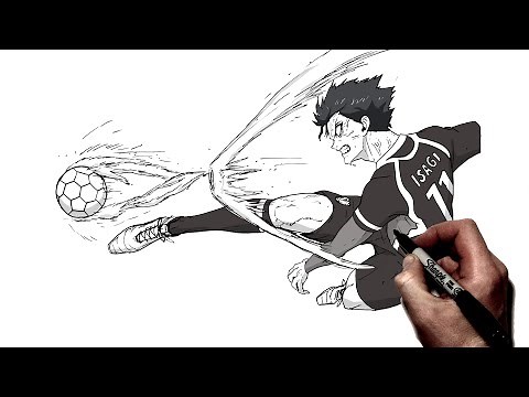 How To Draw Isagi 2 Gun Volley | Step By Step | Blue Lock