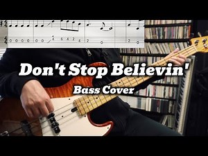 Journey - Don't Stop Believin' (Bass Cover) BASS TAB