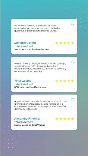 La experiencia de nuestros clientes nos impulsa a mejorar ⭐