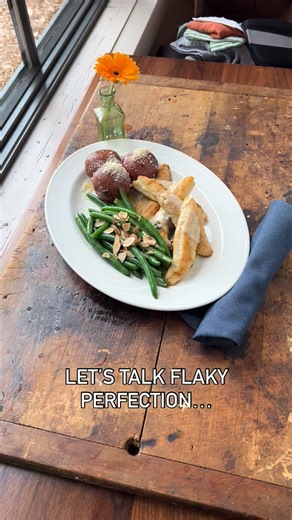 ✨ Pan-Seared Lake Perch — a Midwest legend on a plate! Flaky, buttery, and totally crave-worthy. We give it a golden pan-sear, then hit it with a zesty lemon caper beurre blanc for that extra zing. Mild flavor, firm texture, and pure flaky goodness in every bite. 🧈🍋 karlscabin.com | Karl's Cabin Restaurant & Banquets in Plymouth