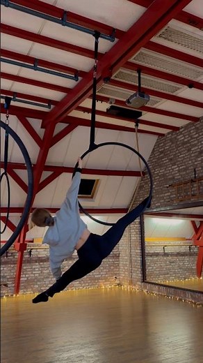 Aerial Hoop combo | Perfect for beginners | No pressure, no rush 👌 #aerialhoop #aerial #lyrahoop