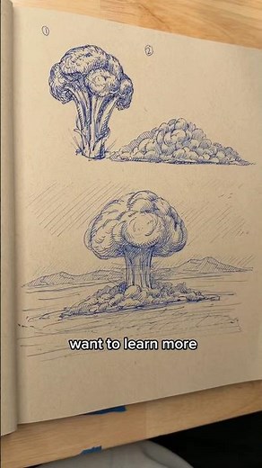 How to draw a nuclear explosion. 💥