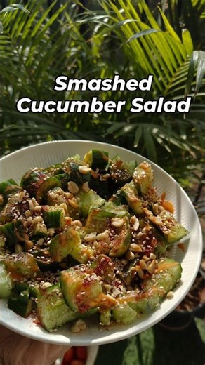 smashed Cucumber Salad 🥒🥒#shorts
