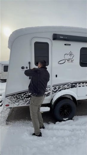 Frigid Winter Camping Setup - 2025 inTech RV Sol Dawn Rover
