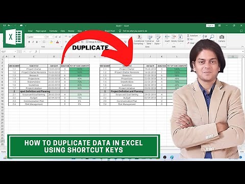 How to Duplicate Data in Excel Using Shortcut Keys?