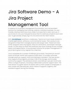 Jira Software Demo - A Jira Project Management Tool - SlideServe