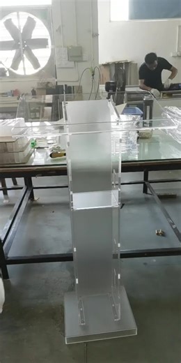 Acrylic Church Pulpit with LED Lighting Acrylic Pulpit Lectern Podium