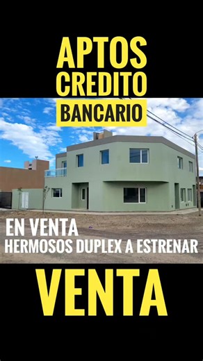 Norman S Meyer on Instagram: "APTO PARA CREDITO HIPOTECARIO: Dúplex a ESTRENAR. En venta Puerto Madryn. Dos dormitorios. Cocina comedor, patio. Toilette y living en planta baja. Dos dormitorios con placard, baño completo en planta alta. Estacionamiento amplio. Calefacción x losa radiante. Aberturas de aluminio doble vidrio. Coordinar al 0280 4677753 para más información y coordinar para visitarlos."