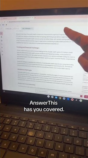 Building your lit review AnswerThis finds peer reviewed papers summarizes them and cites every claim