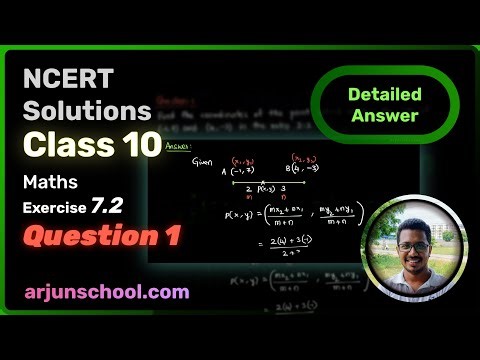 Class 10 Maths Exercise 7.2 Question 1 | Coordinate Geometry | NCERT Solutions