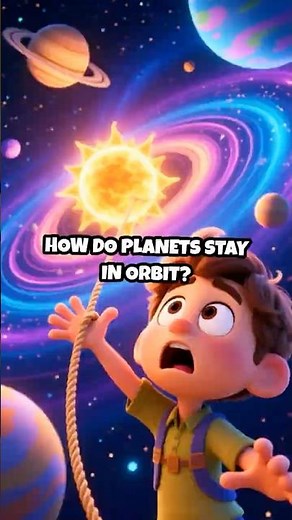 Why Planets Don’t Float Away! Gravity Explained #kids