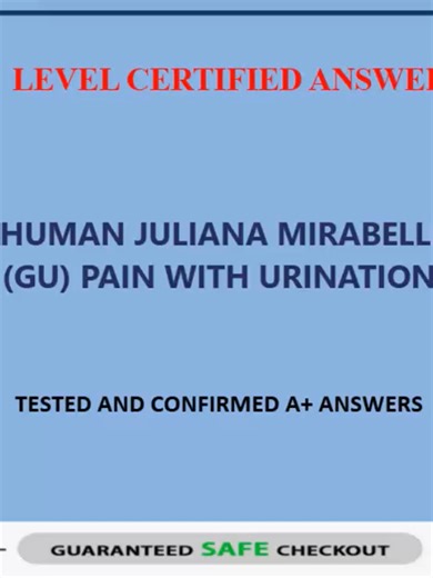 A-Level Shadow Health: Juliana Mirabelles (GU) Pain with Urination 🔥 TESTED & CONFIRMED A Answers 2026 Update Struggling with A-Level Shadow Health: Juliana Mirabelles (GU) Pain with Urination? 😩💻 You’re not alone. This 2026 updated guide breaks down the TESTED & CONFIRMED A answers you need to pass with confidence and score top marks on your Shadow Health Genitourinary assessment. If you’re in nursing school and want to master digital clinical simulations, this video walks you step-by-step t