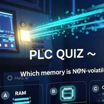 PLC Quiz 🚨 Which Memory is Non-Volatile?