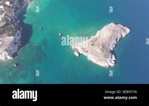 Aerial drone shot.View of famous beach in the summer, Crete, Greece. Famous beach with river and palm trees in Libyan sea. Tropical island, Panoramic view, Most beautiful beaches of Crete island Stock Video Footage - Alamy